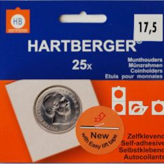 Hartberger munthouders zelfklevend; Ø 17,5 mm