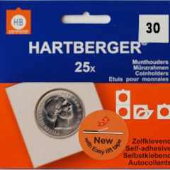 Hartberger munthouders zelfklevend; Ø 30 mm