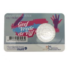 Nederland; 5 euro; 2013; Het Vrede van Utrecht Vijfje in Coincard (UNC)