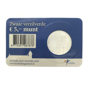 Nederland; 5 euro; 2010; Het Waterland Vijfje in Coincard (UNC)