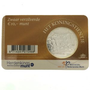 Nederland; 10 euro; 2013; Het Koningstientje in Coincard (UNC)