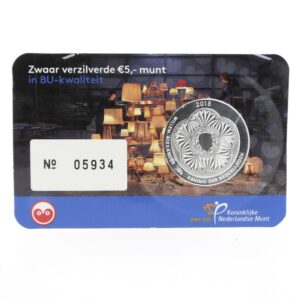 Nederland; 5 euro; 2018; Leeuwarden Vijfje in Coincard (BU)